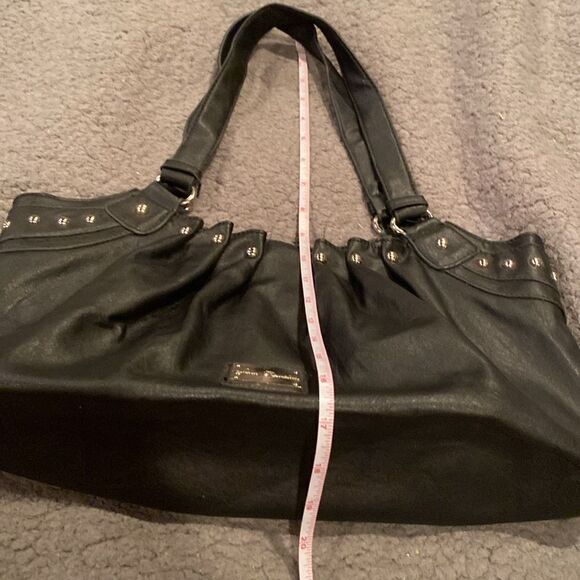 John Romaine Black Purse Shoulder Bag Studded - Picture 8 of 8